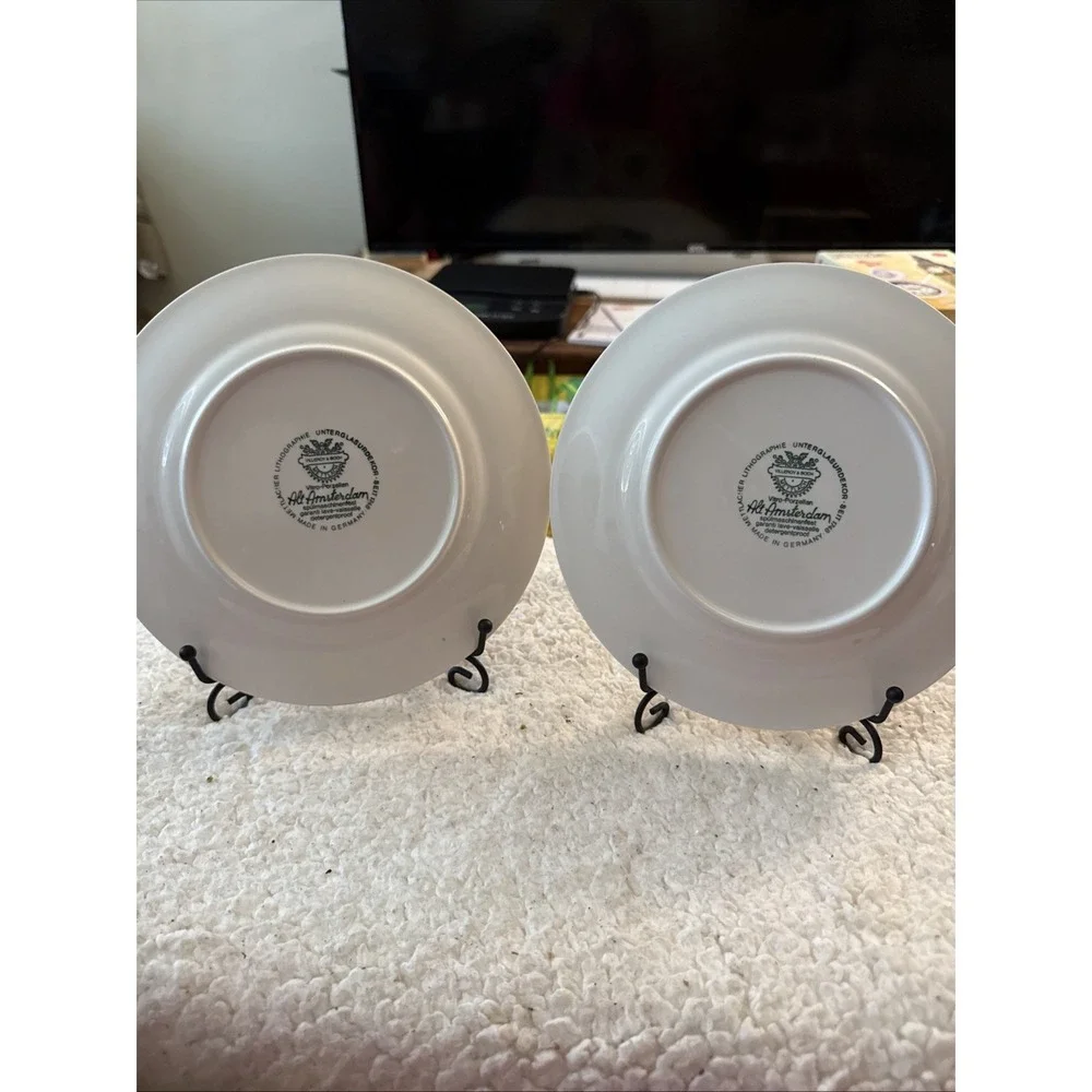 2 Villeroy and Boch Alt Amsterdam Porcelain Luncheon Plates 8